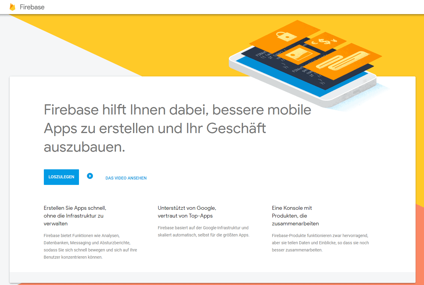 google Firebase hilft Ihnen dabei bessere mobile Apps zu erstellen und Ihr Geschäft auszubauen