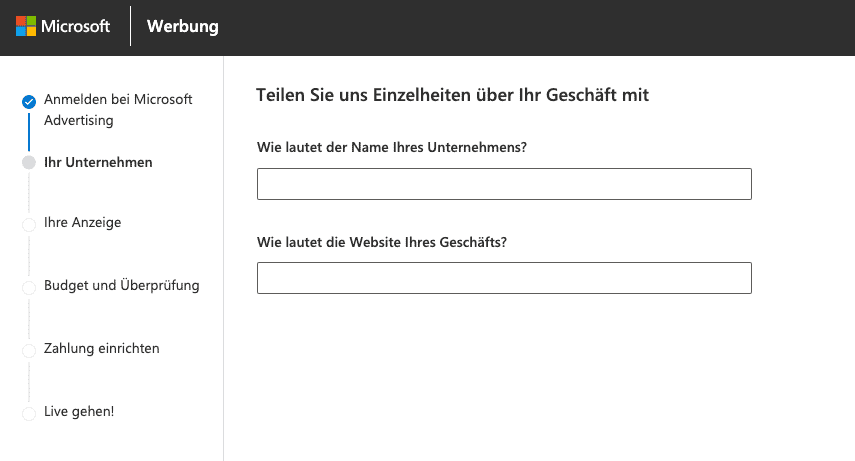 Legen Sie Ihr Werbeziel fest Bing Ads