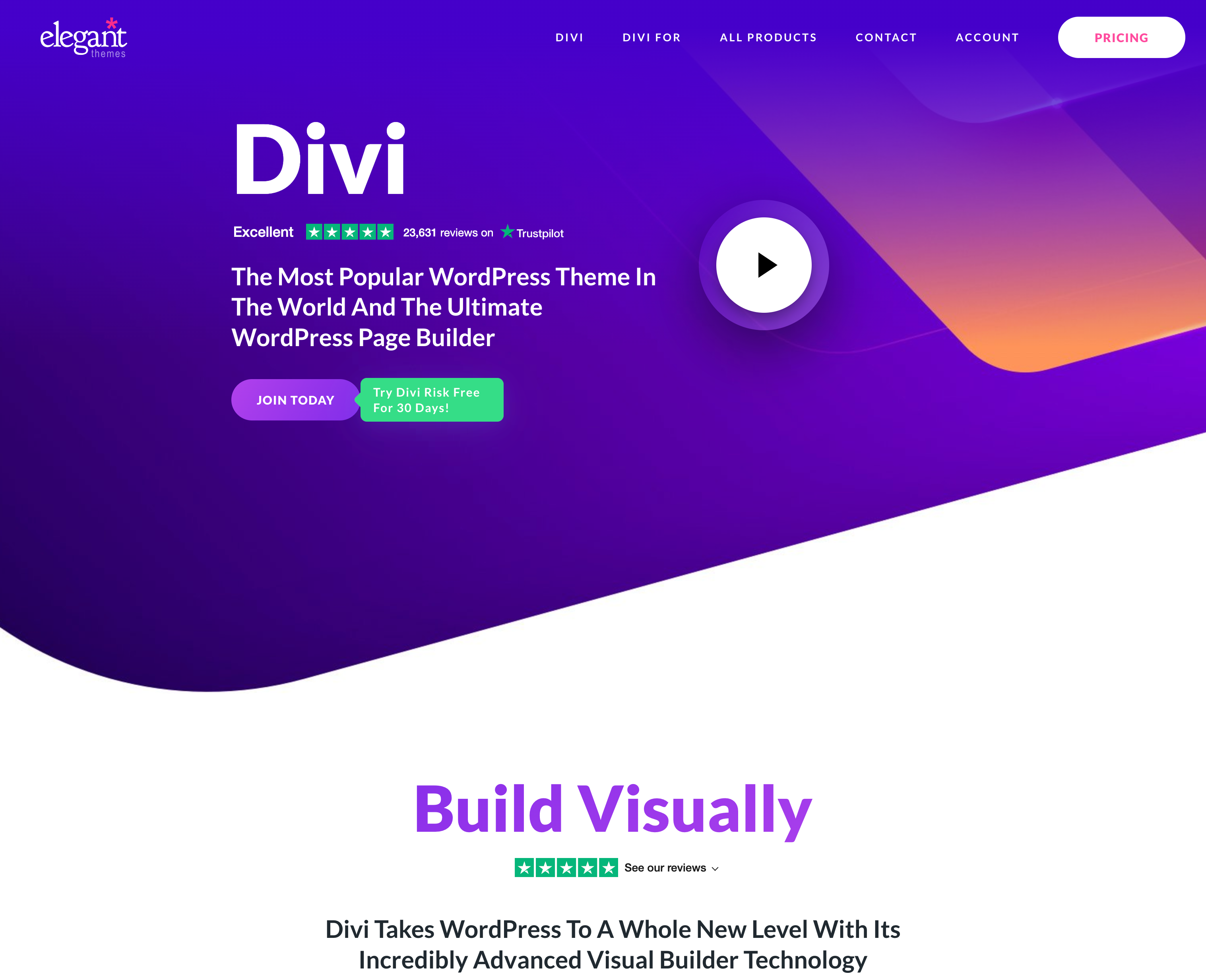 Divi bietet ein visuelles Drag-and-Drop-Builder-System Divi bietet ein visuelles Drag-and-Drop-Builder-System