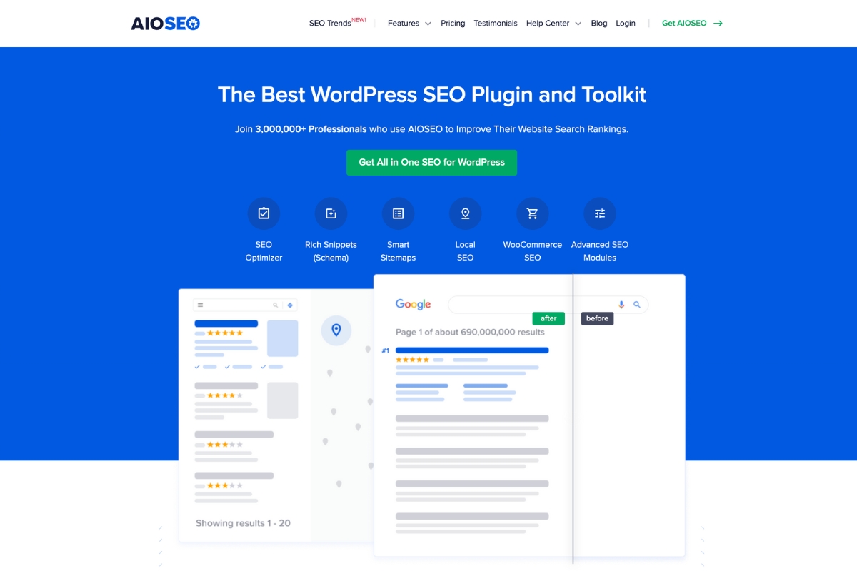 AIOSEO ist ein weiteres beliebtes WordPress-SEO-Plugin