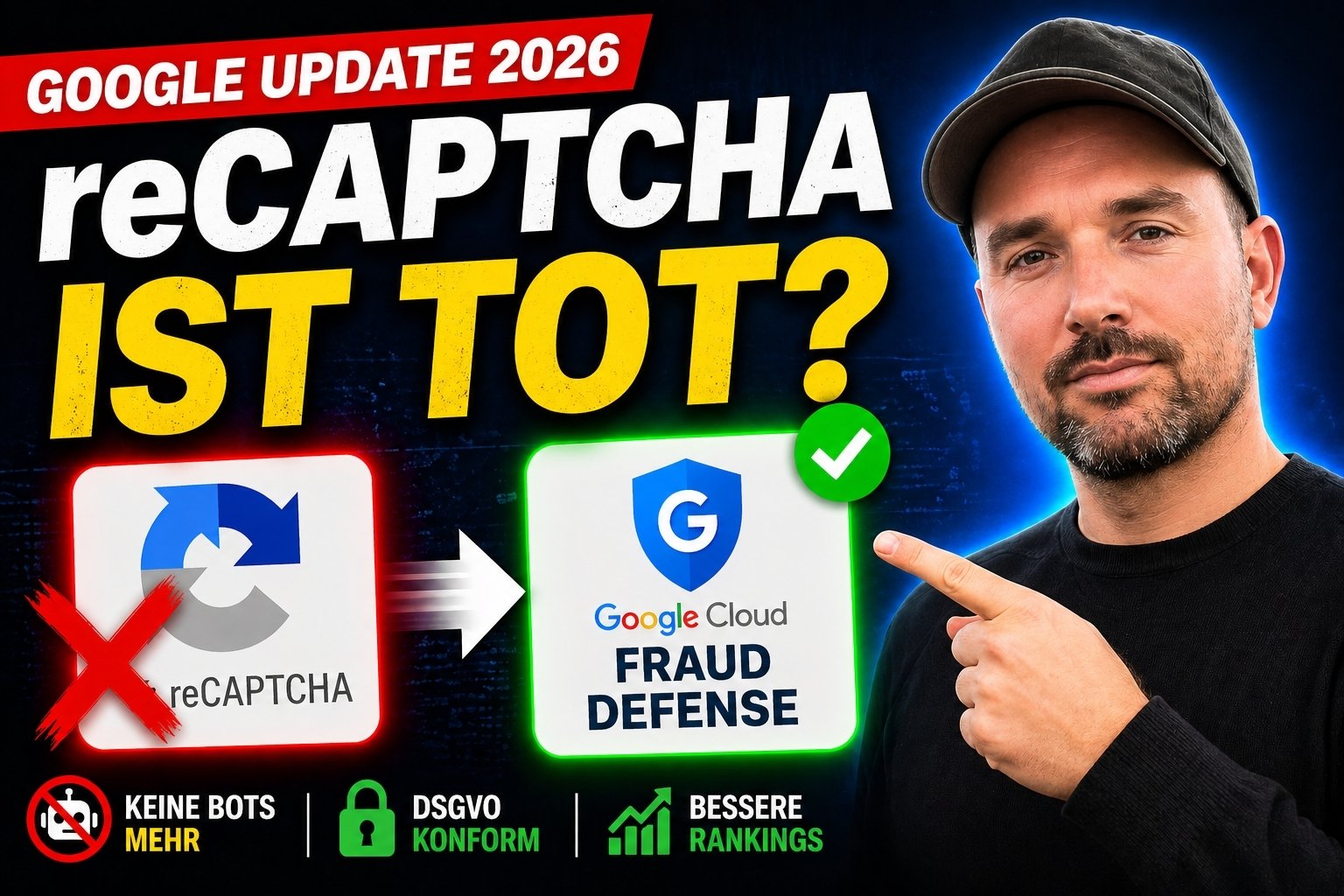 Google reCAPTCHA wird Google Cloud Fraud Defense